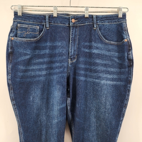 Judy Blue Joan High Rise Cropped Straight Raw Hem Ankle Slit Denim Jean… - Picture 4 of 13